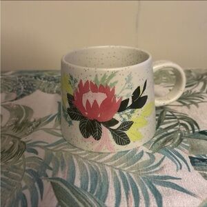 New Starbucks Cactus Floral Ceramic Speckled Large Mug - 14oz